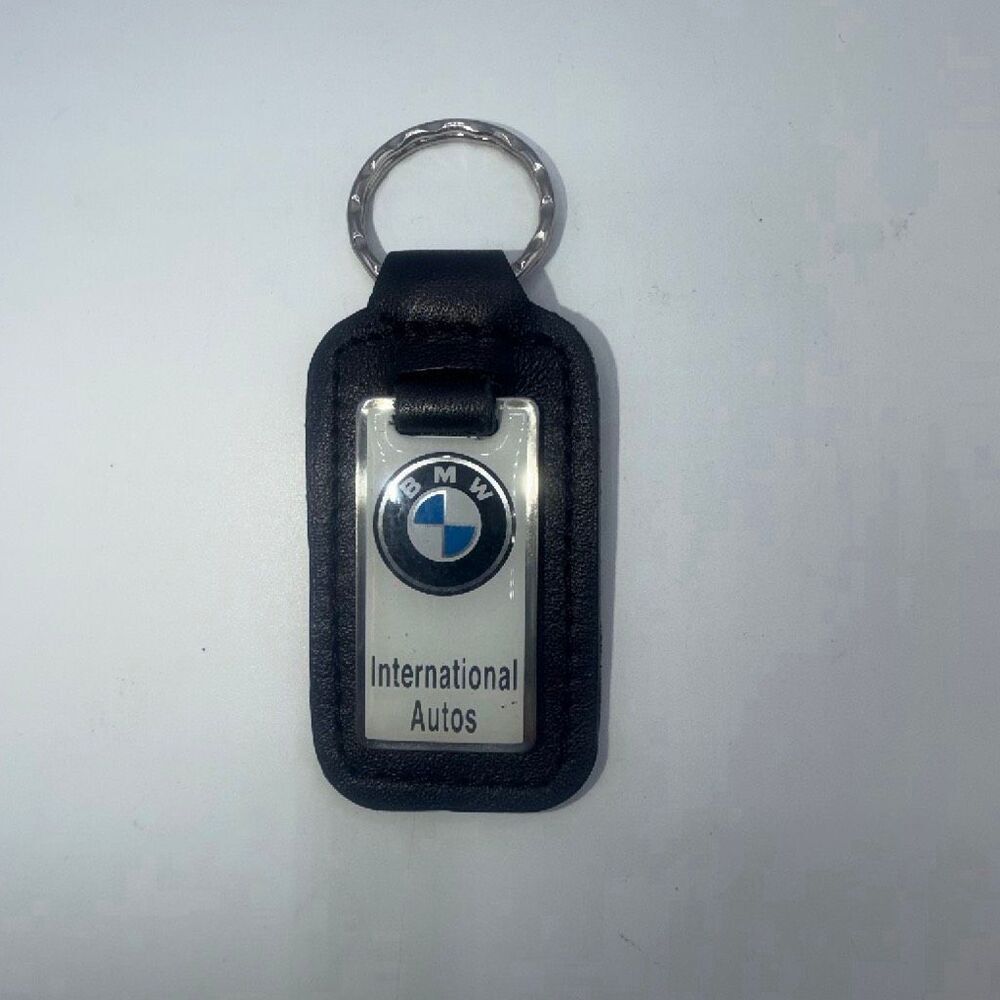 BMW International Autos Leather Keychain